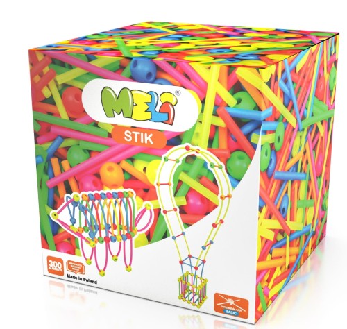 Klocki Meli Stik Neon 300 sztuk