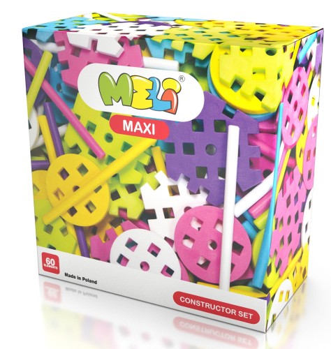 Klocki Meli Maxi Constructor Pink Set 60 sztuk