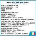 Klocki Cobi HC WWII 5760 AERONAUTICA MACCHI C.202 FOLGORE 405