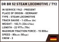 KLOCKI COBI TRAINS 6287 DRB CLASS 52 STEAM LOCOM.&SEM.2747