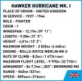 Klocki Cobi HC WWII 5866 HAWKER HURRICANE MK.1 138 KL.