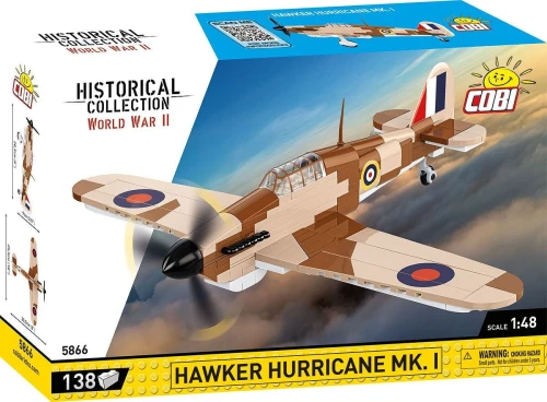 Klocki Cobi HC WWII 5866 HAWKER HURRICANE MK.1 138 KL.