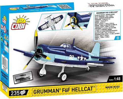 Klocki Cobi HC WWII 5883 GRUMMAN F6F HELLCAT 235 KL.