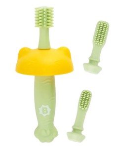 Szczoteczka silikonowa do zębów dla dzieci 6m+ 12m+ 18m+ Badabulle