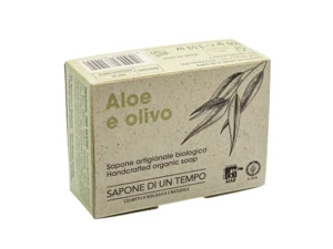 Organiczne mydło w kostce Aloes & Oliwki100 gr  SAPONE DI UN TEMPO