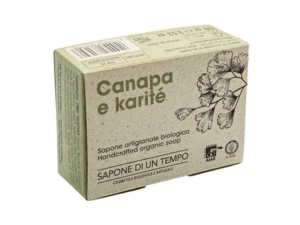 Organiczne mydło w kostce Konopie & Masło Shea 100 gr  SAPONE DI UN TEMPO