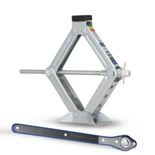 Podnośnik TRAPEZOWY 1,5t ALCA + Guma + Klucz grzechotka