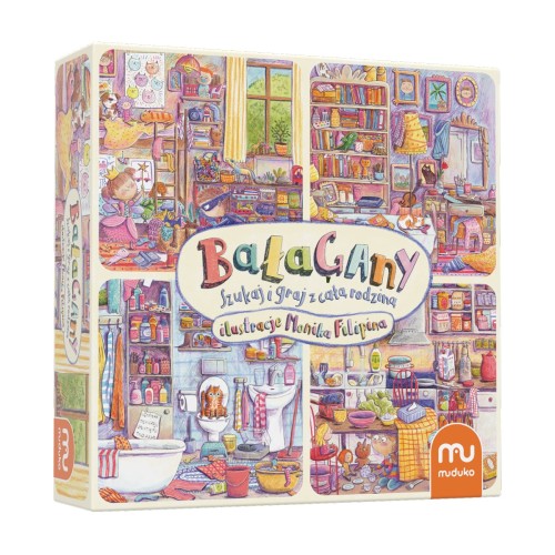Bałagany Gra Planszowa Szukaj i graj z całą rodziną 5+ Muduko