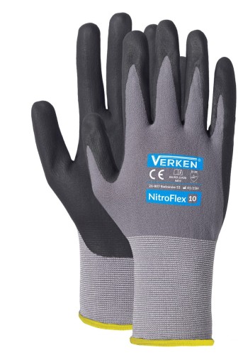 Rękawice NITROFLEX SPIENIONY NITRYL rozmiar 9 - L 1 para