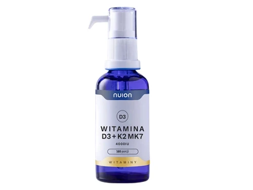 Witamina D3+K2MK7 4000 IU NUION 380 porcji - PUROMEDICA