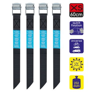 Pasy mocujące z klamrą pasy bagażowe TransportFix 4 x 60cm Alca