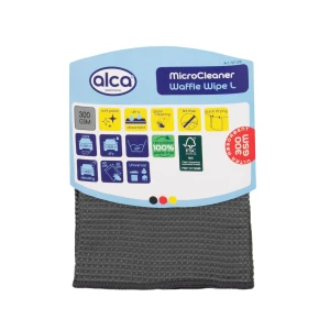 Ściereczka MicroCleaner L Waffle Wipe 40x60 cm szara 300 g/m² Alca