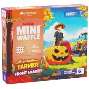 Marioinex klocki WAFFLE mini FARMER Koparka 50 el.