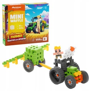 Marioinex klocki WAFFLE mini FARMER Traktor z opryskiwaczem 50 el.