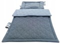 Komplet pościeli do wózka VELVET 50x75 grey OLKA