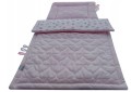 Komplet pościeli do wózka VELVET 50x75 pink OLKA