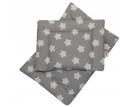 Pościel do wózka, kołyski 50x75 2el. Szare Gwiazdki Olka