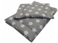 Pościel do wózka, kołyski 50x75 2el. Szare Gwiazdki Olka