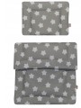 Pościel do wózka, kołyski 50x75 2el. Szare Gwiazdki Olka
