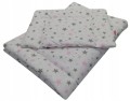 Pościel do wózka, kołyski 50x75 2el. Białe Gwiazdki Olka