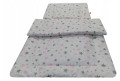 Pościel do wózka, kołyski 50x75 2el. Białe Gwiazdki Olka