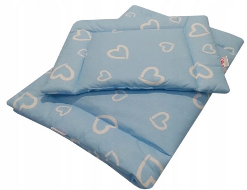 Pościel do wózka, kołyski 50x75 2el. Niebieskie Serca Olka