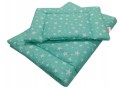 Pościel do wózka, kołyski 50x75 2el. Zielone Gwiazdki Olka