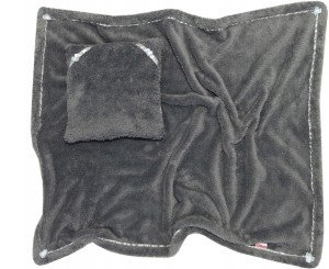 Komplet Kocyk 80x100 + Poduszka 30x30 Szary OLKA