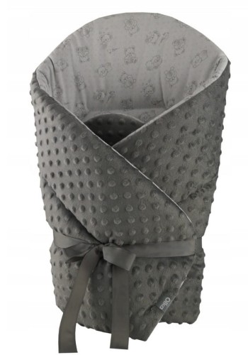 Rożek, becik niemowlęcy MINKY 75x75 GREY OLKA