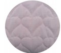 Rożek, becik niemowlęcy 75x75 PINK VELVET OLKA