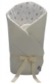 Rożek, becik niemowlęcy JERSEY 75x75 ECRU OLKA