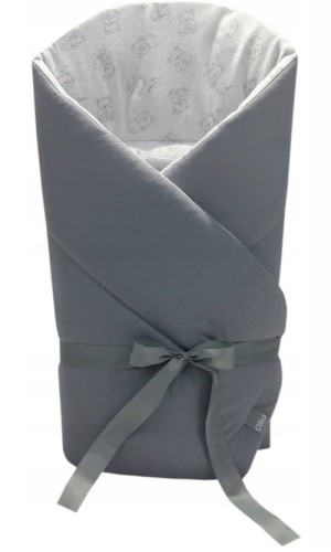 Rożek, becik niemowlęcy JERSEY 75x75 GREY OLKA