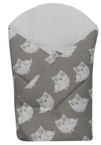Rożek, becik niemowlęcy Szare Sowy OLKA 