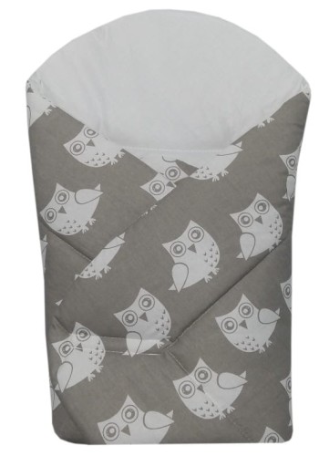 Rożek, becik niemowlęcy Szare Sowy OLKA