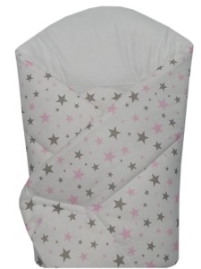 Rożek, becik niemowlęcy Różowe Gwiazdki OLKA 