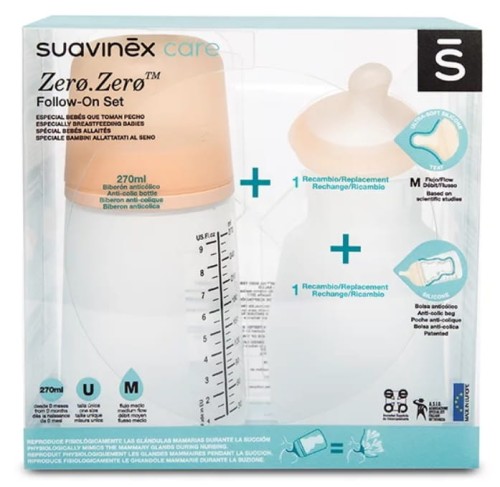 Suavinex Zestaw Startowy 270ml Zero Zero