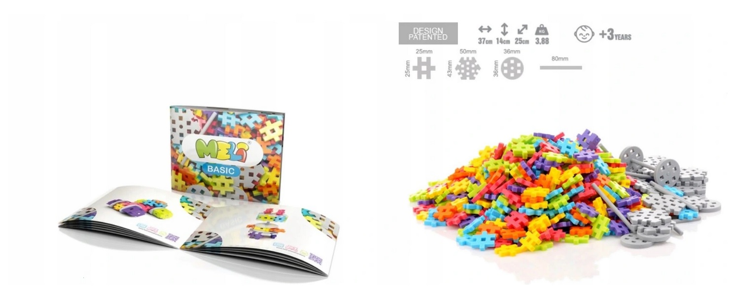 Klocki Konstrukcyjne 2000 Meli 50055