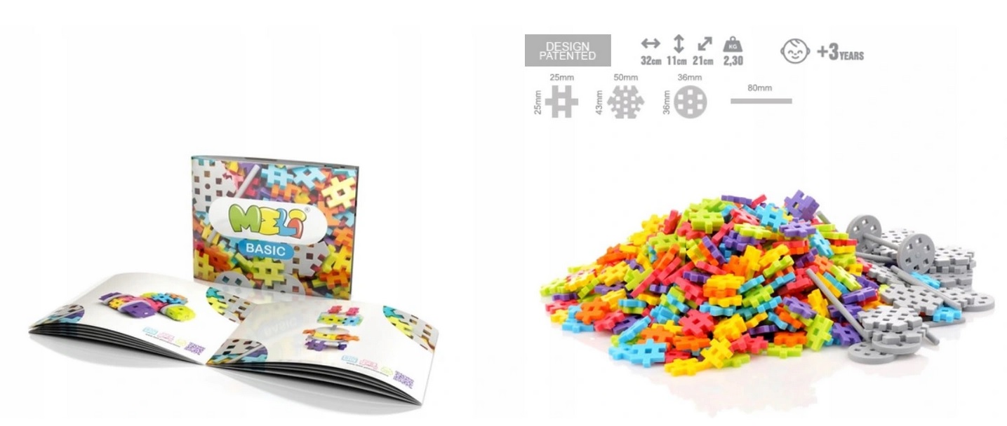 Klocki Konstrukcyjne 1200 Constructor 50050 Meli