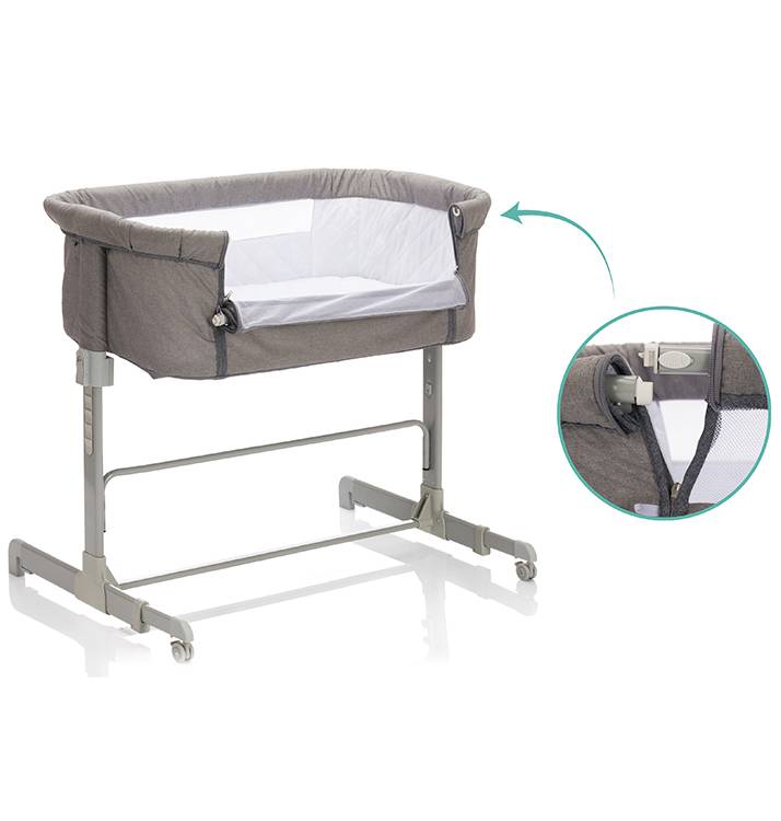 Łóżeczko dostawne Relax Grey Melange FilliKid